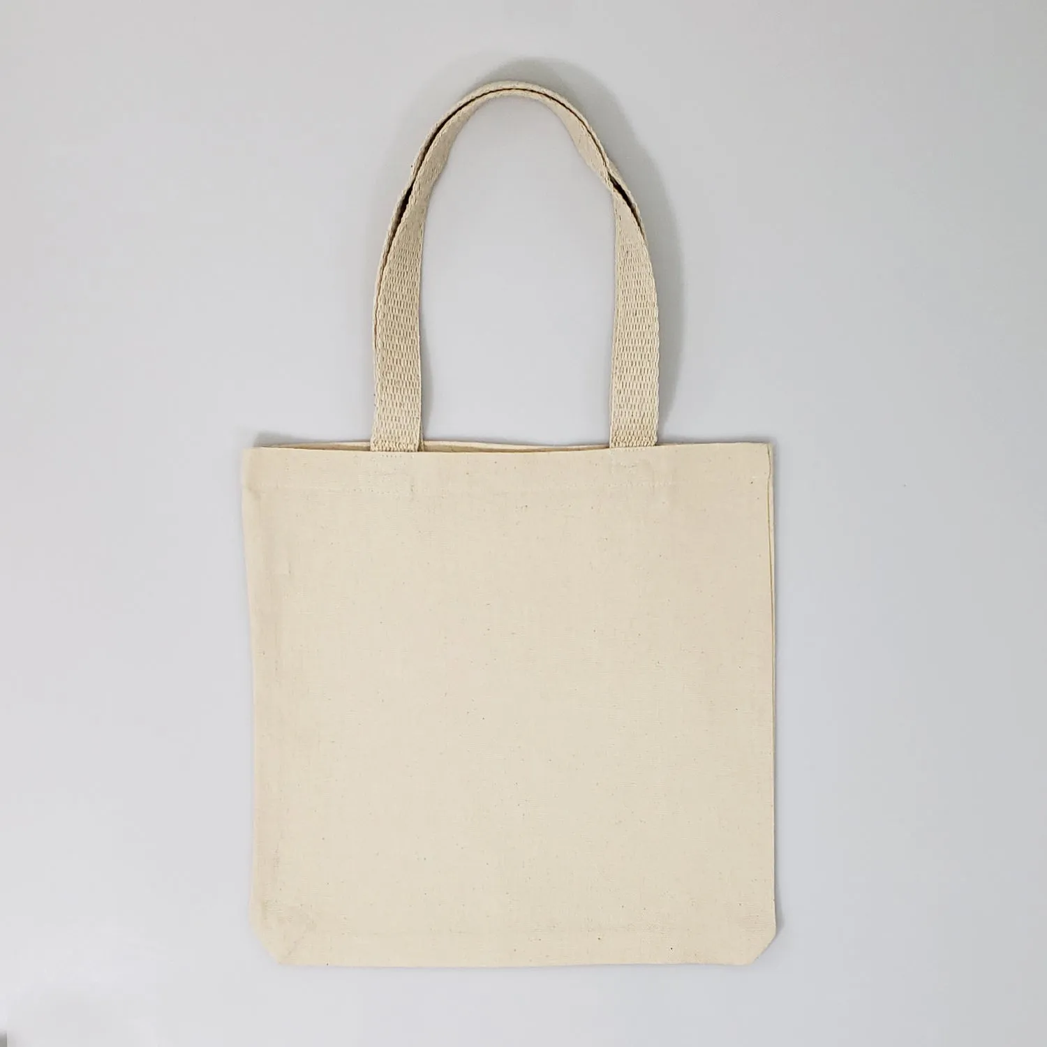 12 ct 12'' Small Canvas Tote Bags/Book Bags - By Dozen