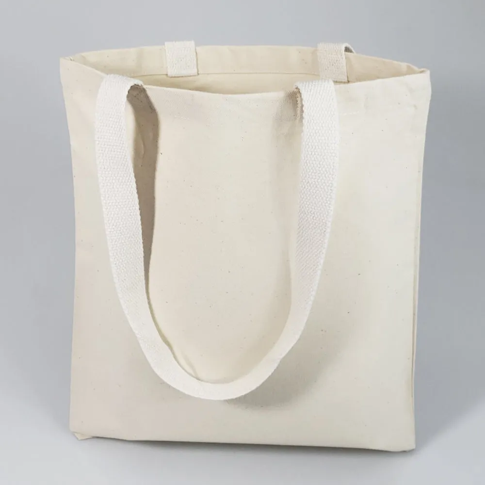 12 ct Economical Canvas Convention Tote Bag with Web Handles - TB204T - By Dozen