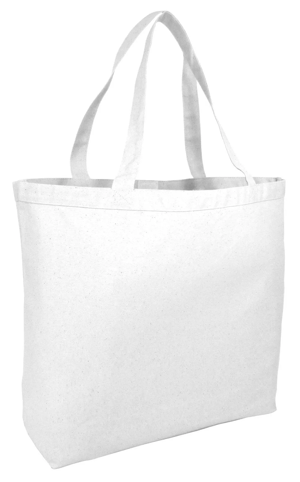 12 ct Extra-Large Heavy Canvas Tote Bags with Hook and Loop Closure - By Dozen