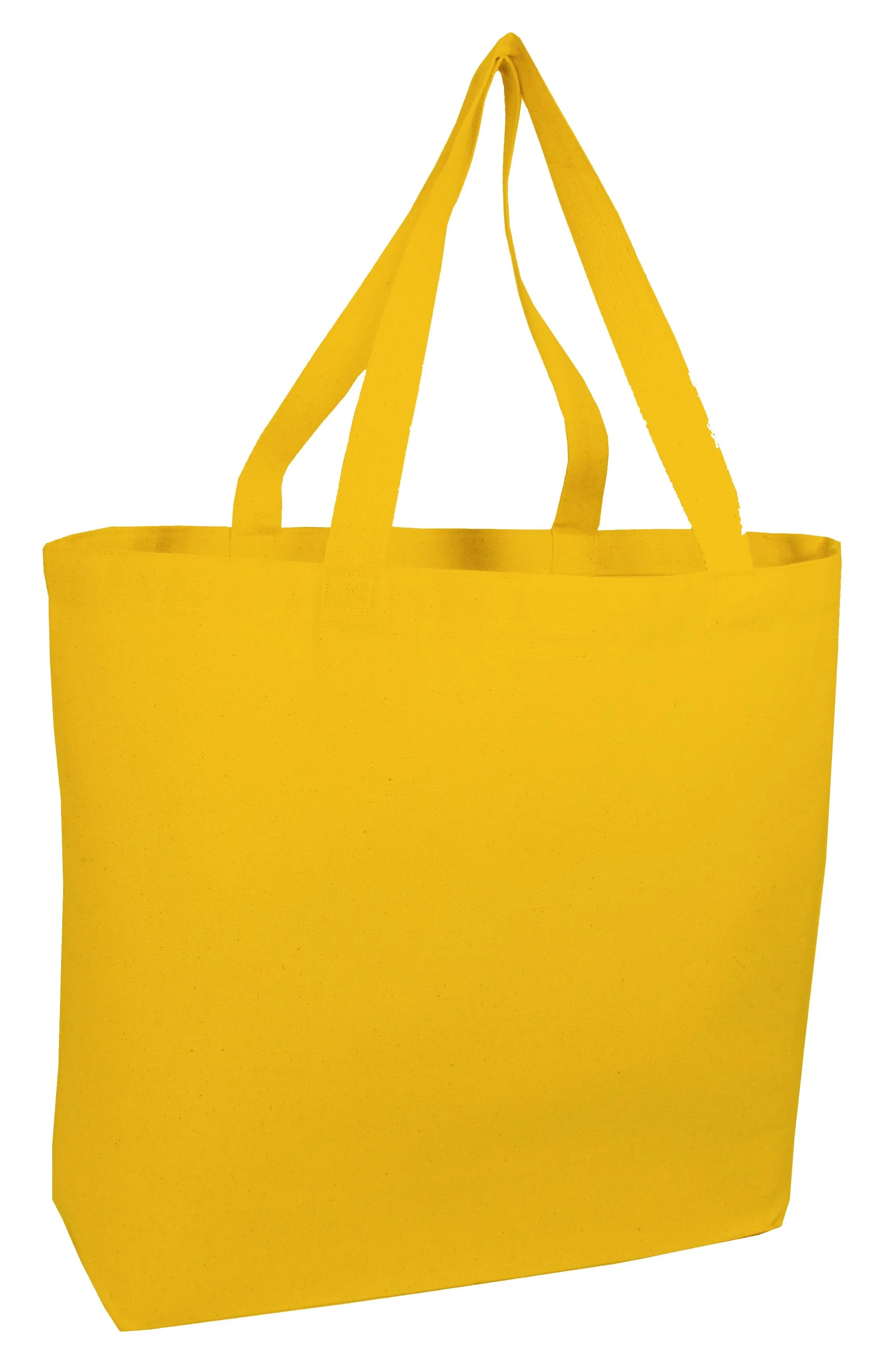 12 ct Large Canvas Wholesale Tote Bag with Long Web Handles - By Dozen