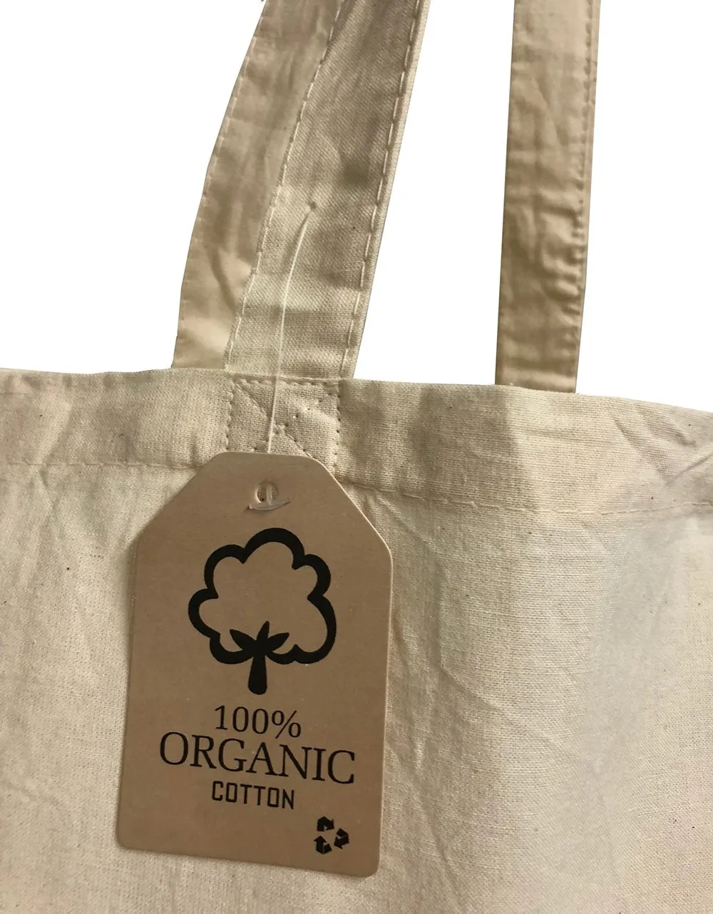 12 ct Organic Cotton Canvas Tote Bags - By Dozen