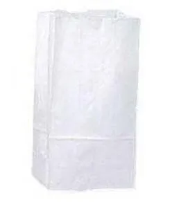 16# White Grocery Bags - 7 3/4" x 4 7/8" x 15 3/4" (500 bags/case)