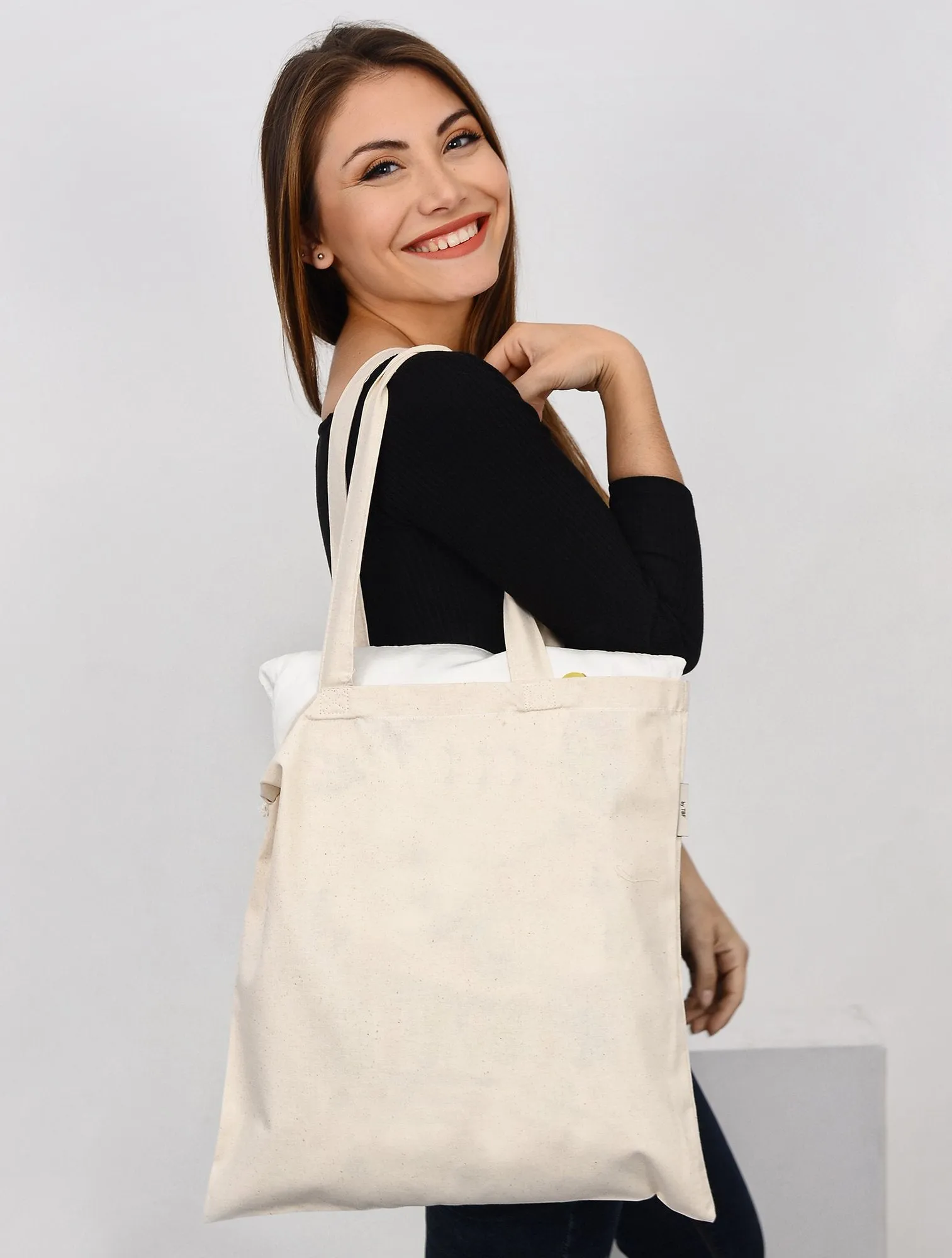 240 ct Premium Quality 100% Cotton Reusable Tote Bags - By Case