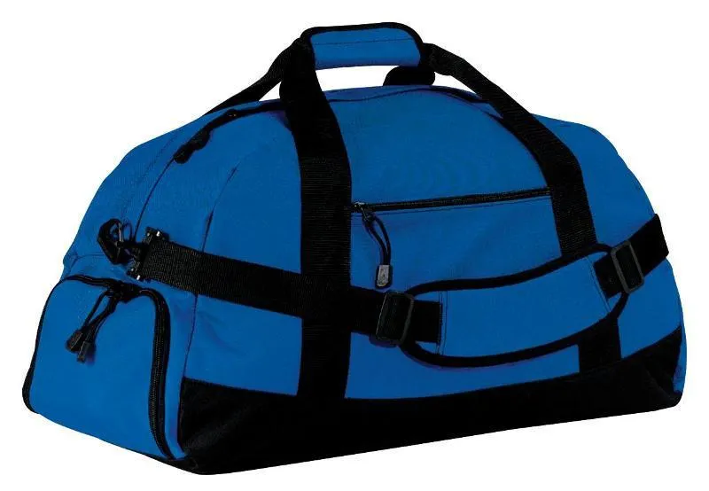 600 Denier Polyester Large Duffel With Zip Pockets