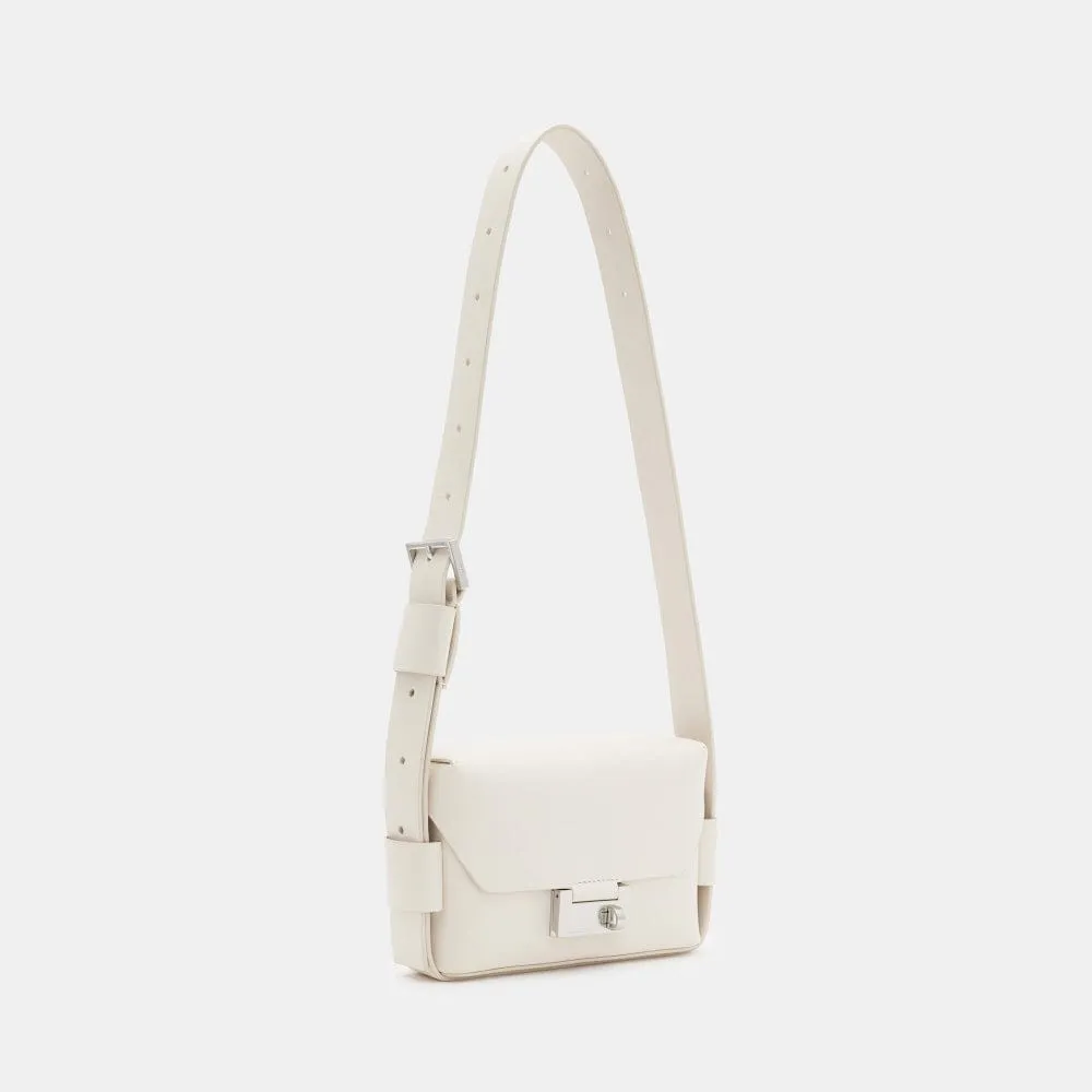 Allsaints Frankie 3-In-1 Leather Bag in White