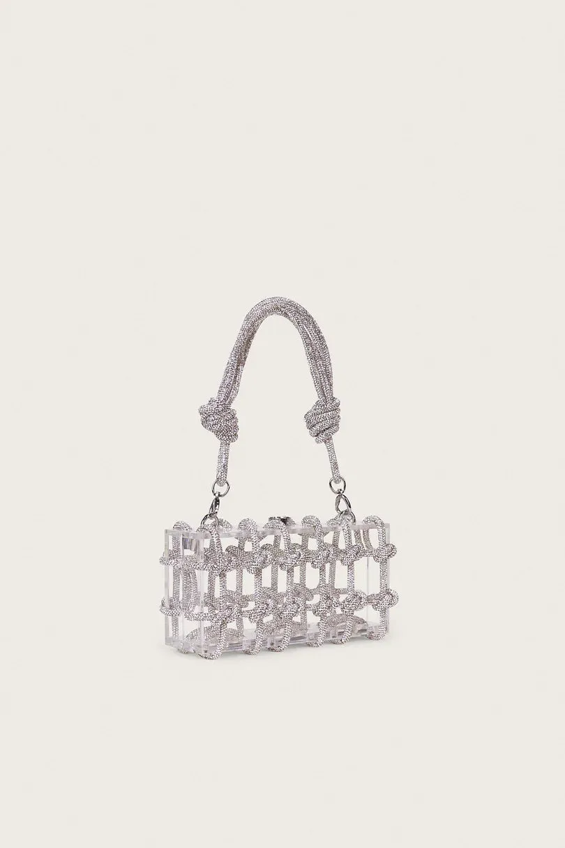 BESS rhinestone shoulder bag