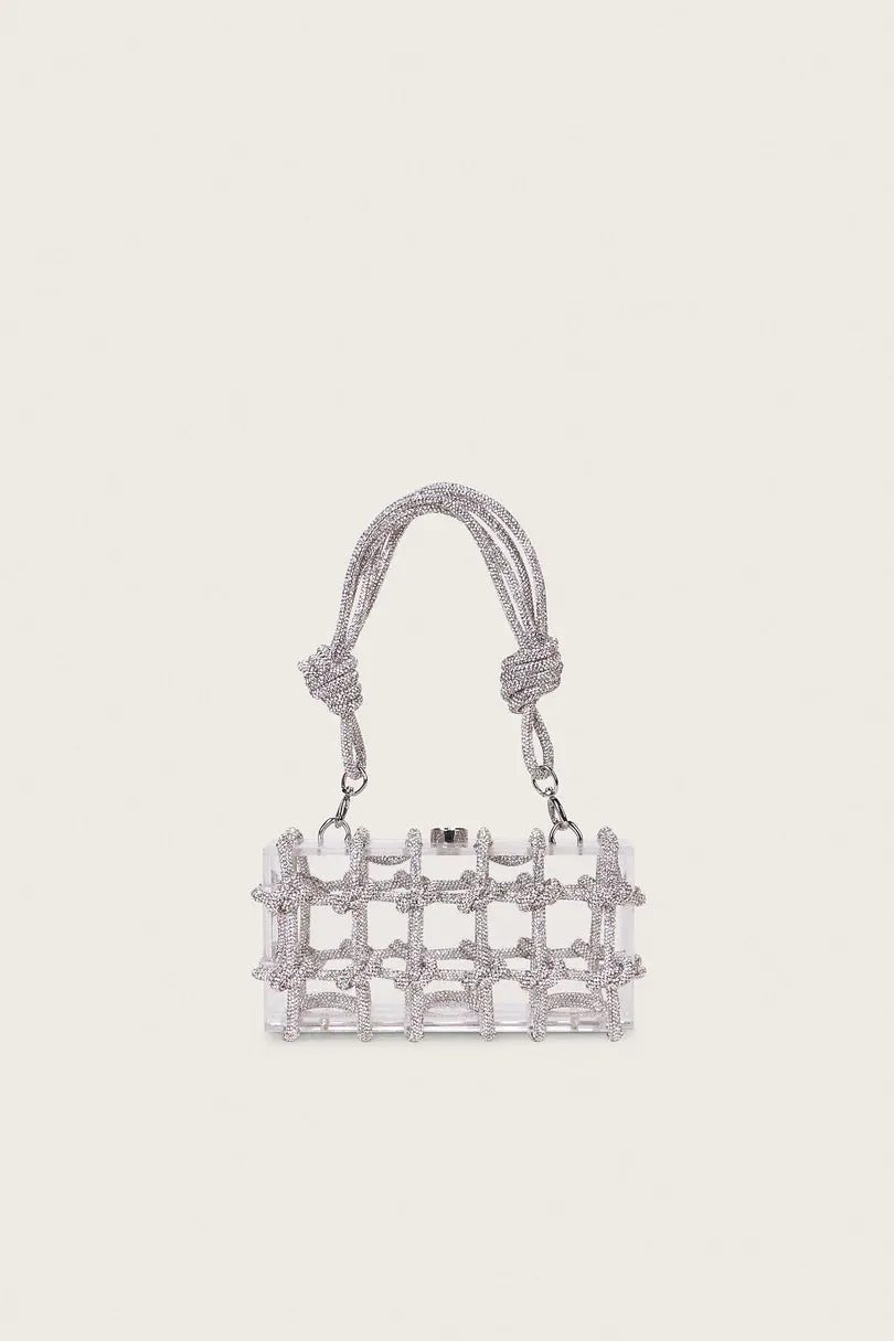 BESS rhinestone shoulder bag