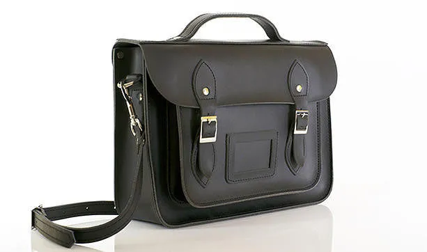 Black 13" Satchel