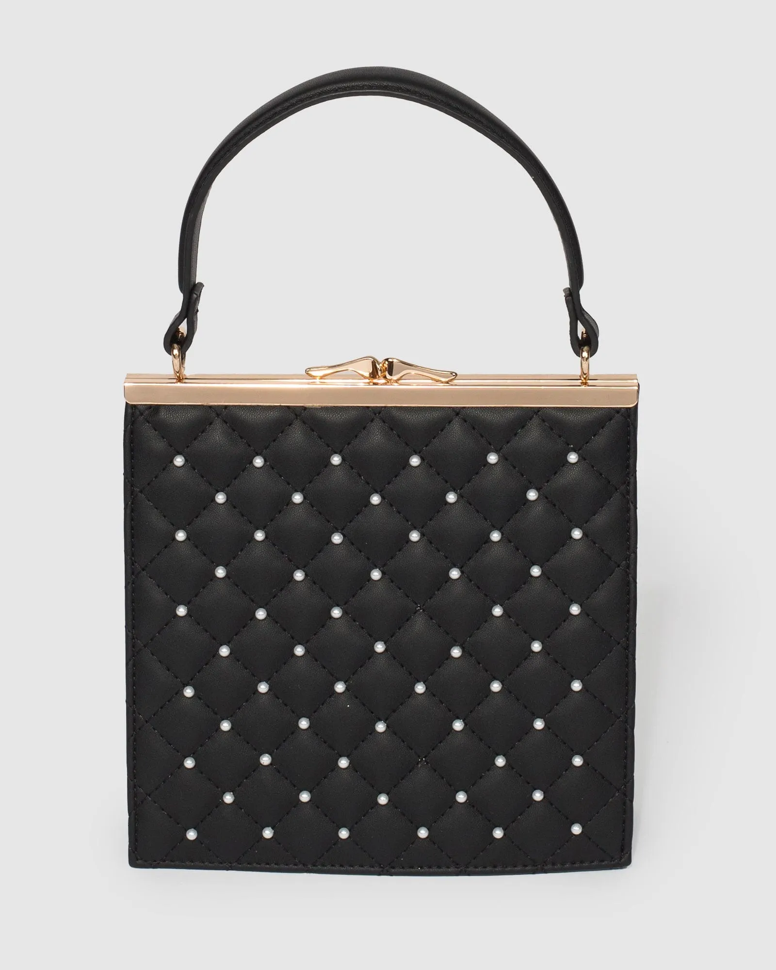 Black Leanne Pearl Mini Bag