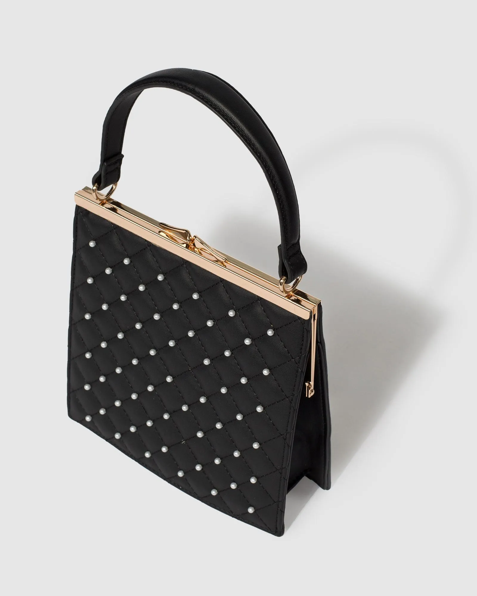 Black Leanne Pearl Mini Bag