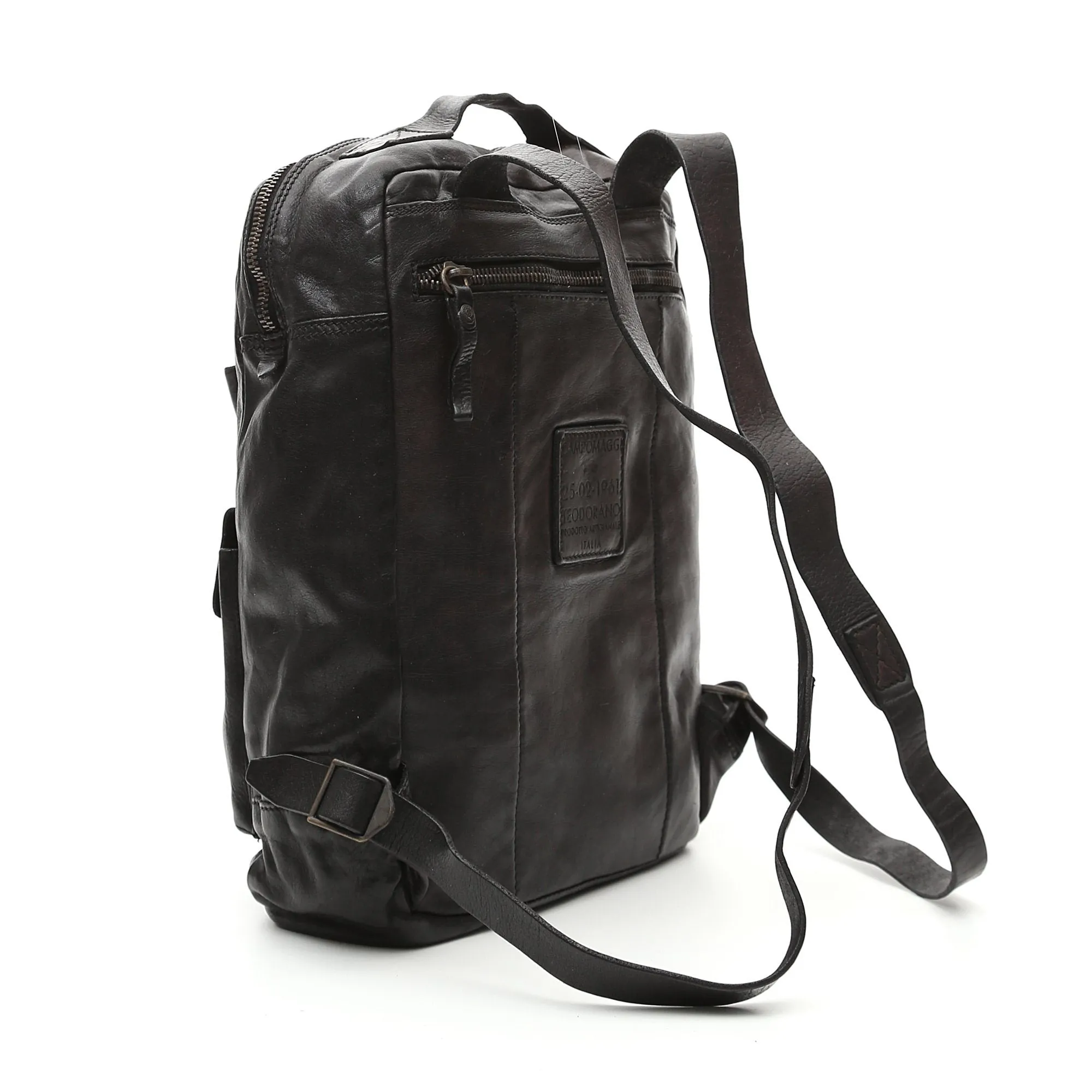 Campomaggi Multi-Pocket Leather Backpack