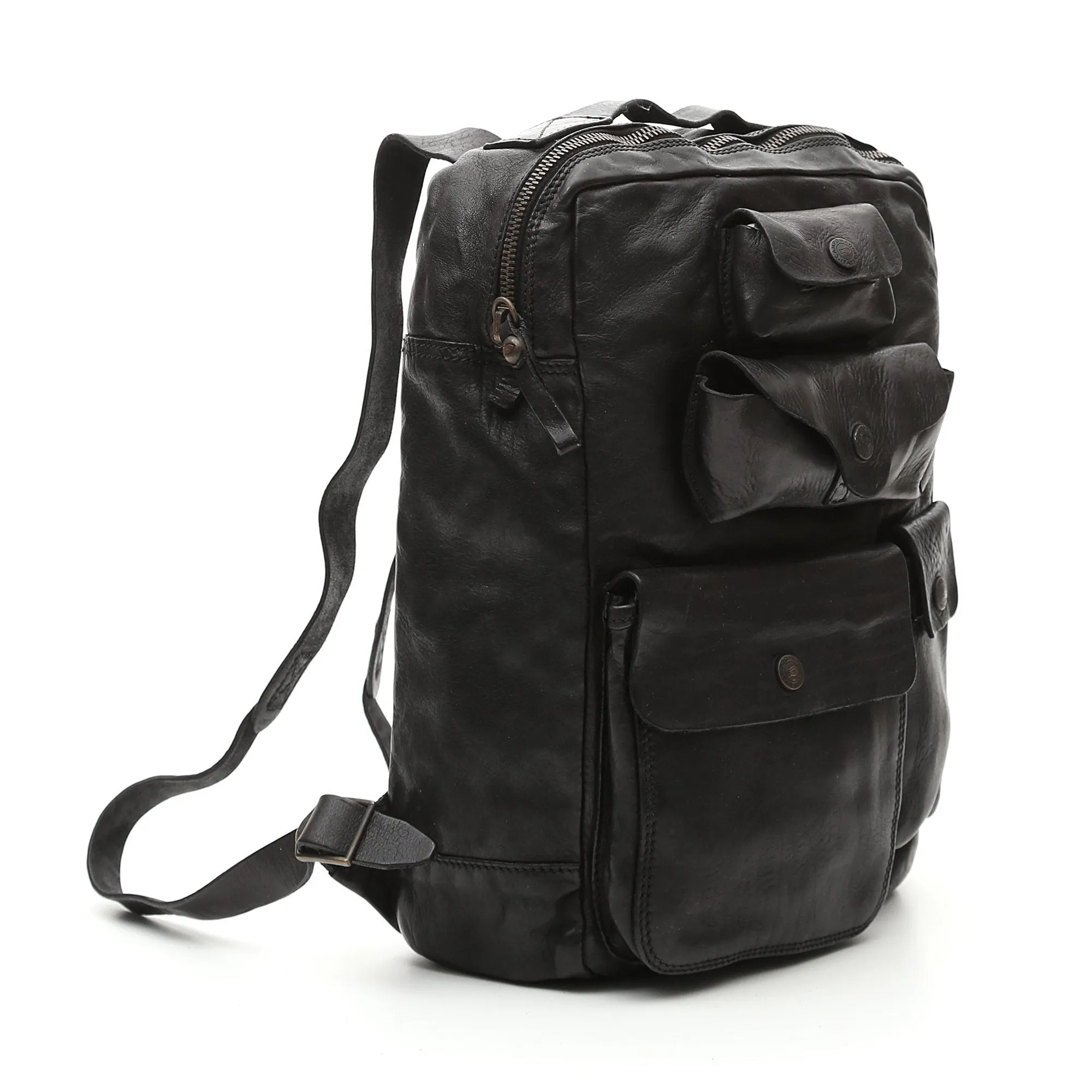 Campomaggi Multi-Pocket Leather Backpack