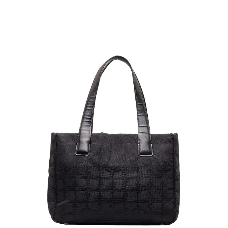 CHANEL NEW LABEL LINE PM TOOT BAG HANDBACK BLACK NYLON LEADER LADY CHANEL CHANEL SHOPPING SHOPPING SHOPPING