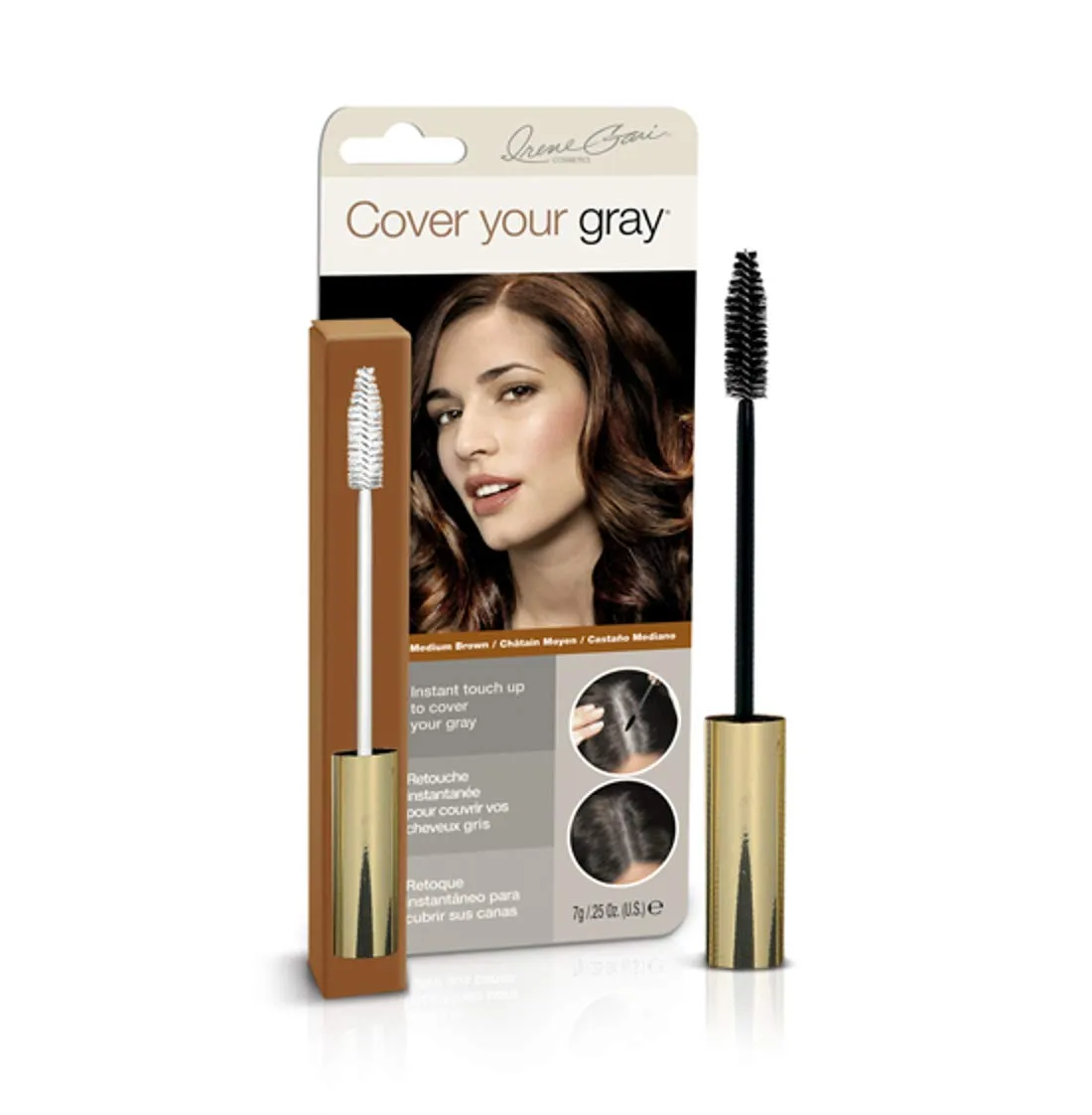 Cover Your Gray Medium Brown Brush .25oz