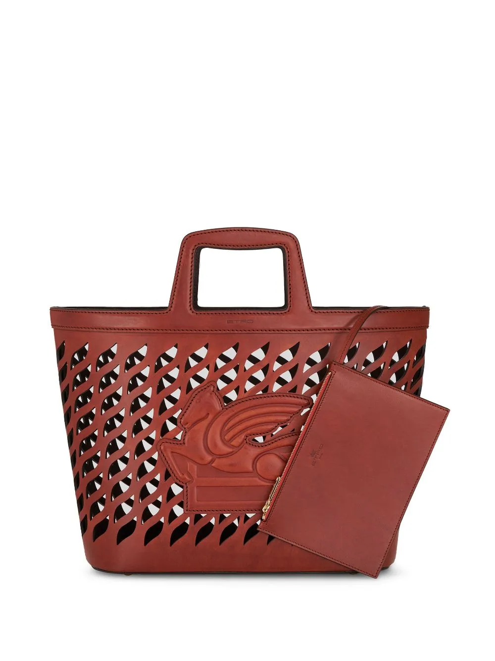 Etro Women Perforated Leather Shopping Bag