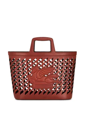 Etro Women Perforated Leather Shopping Bag