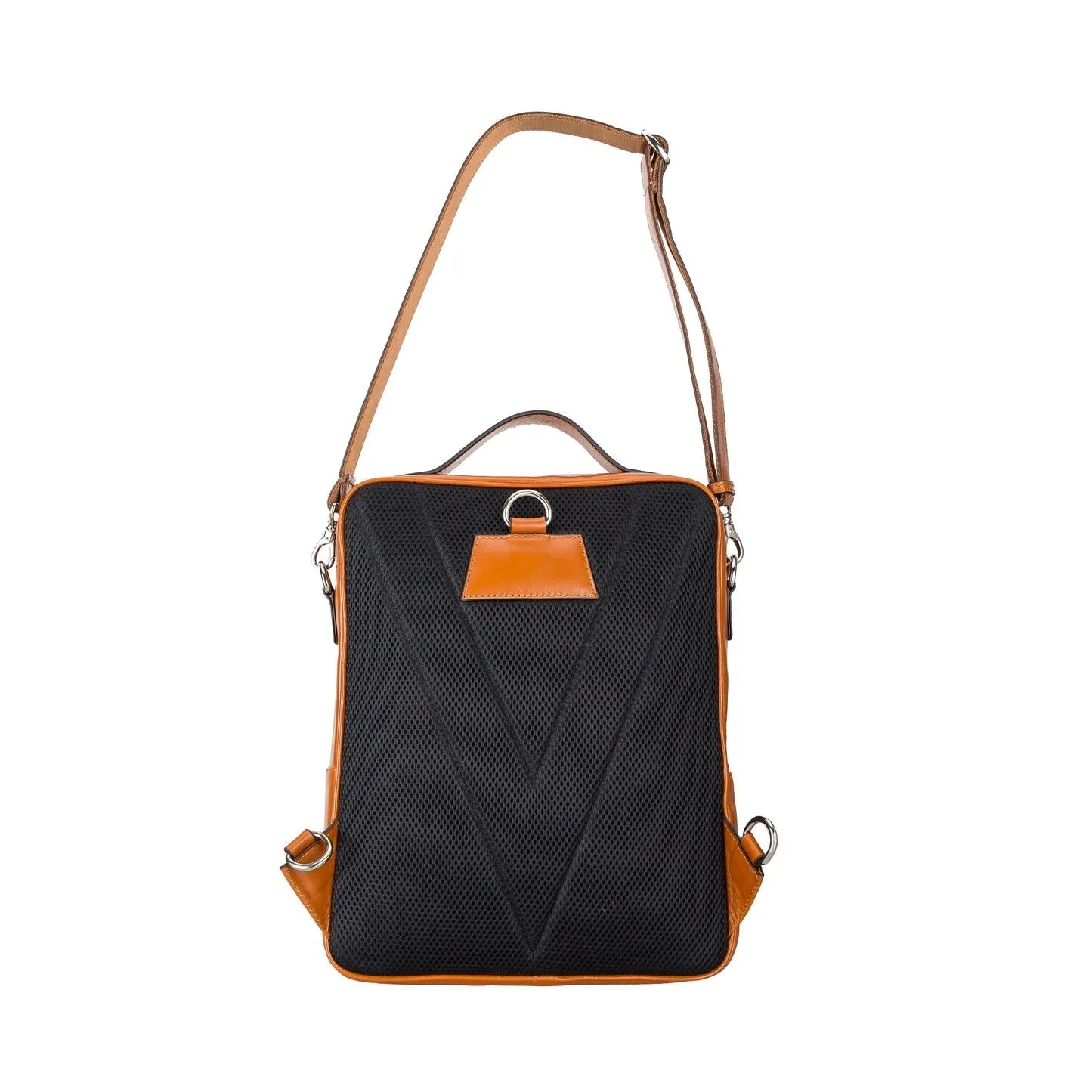 Hazel Leather Backpack, Burnished Tan