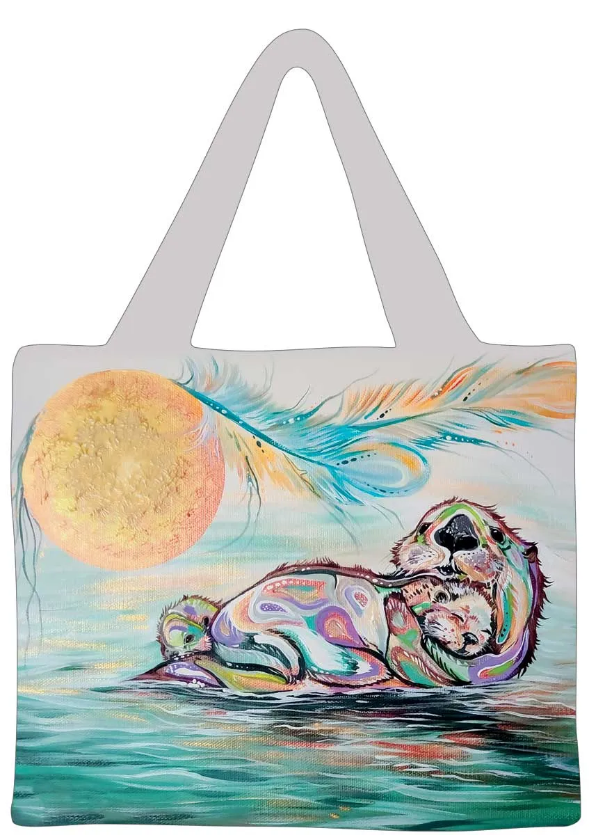 Indigenous Shopping Bag - Otter Family