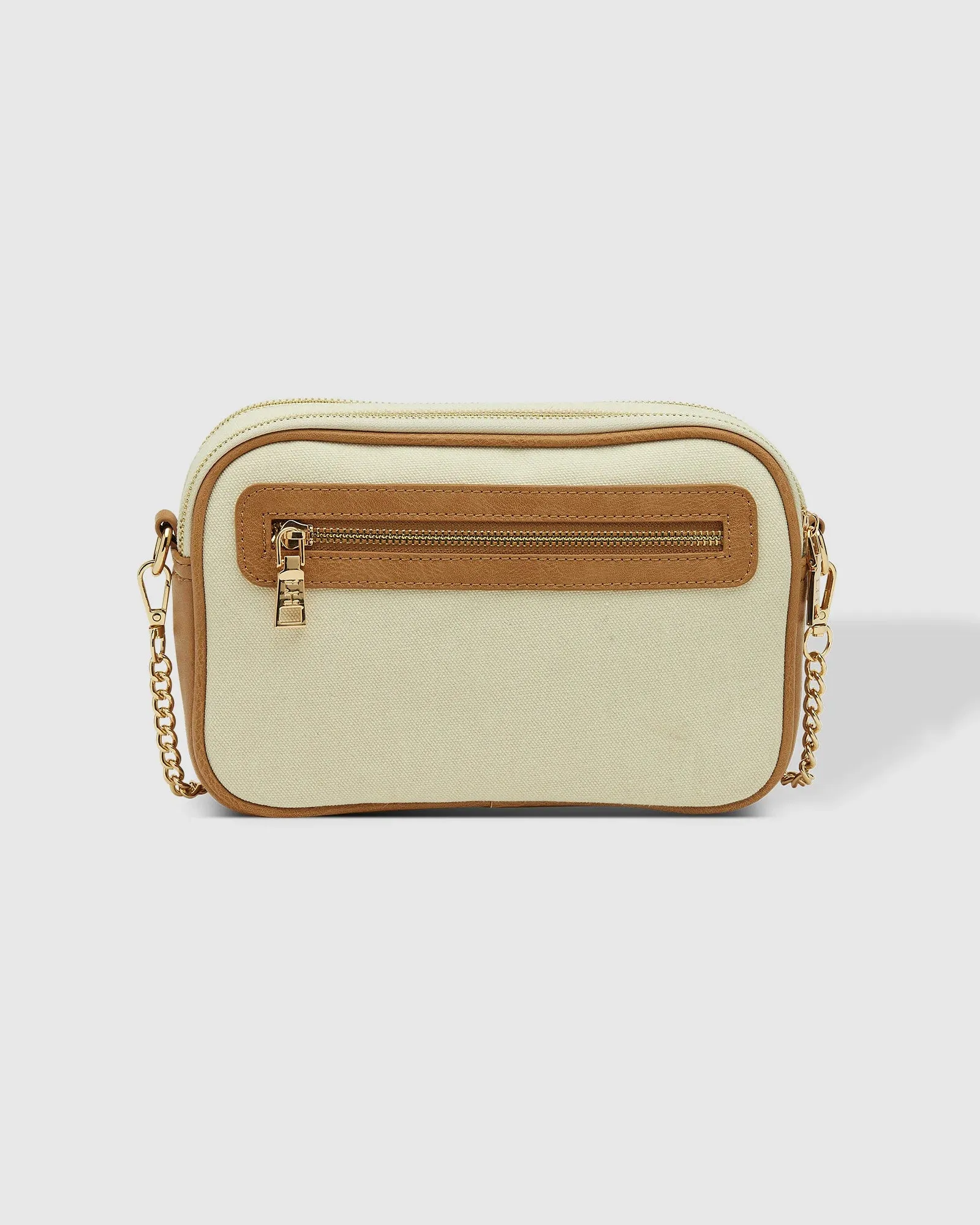 Jolene Canvas Crossbody Bag in Camel