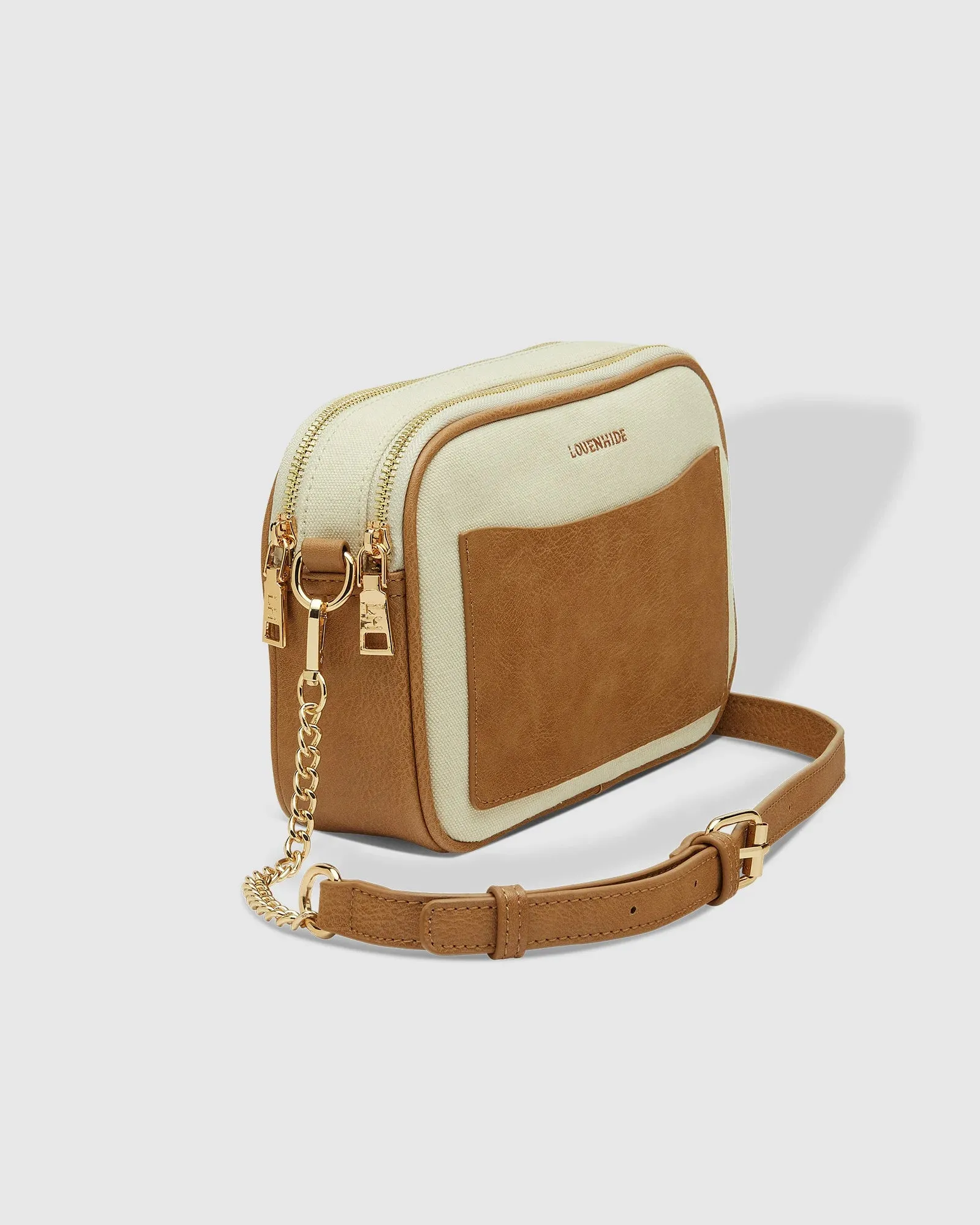 Jolene Canvas Crossbody Bag in Camel