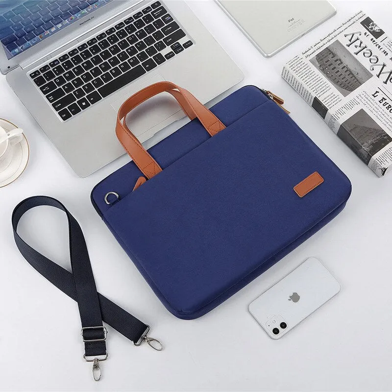 Lightweight Laptop Bag Portable Women Business Shoulder Messenger Bag  14/15 Inch Handbag Waterproof Storage Bags Briefcases