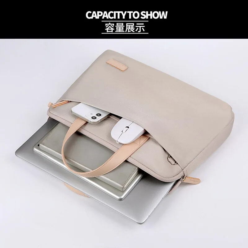 Lightweight Laptop Bag Portable Women Business Shoulder Messenger Bag  14/15 Inch Handbag Waterproof Storage Bags Briefcases