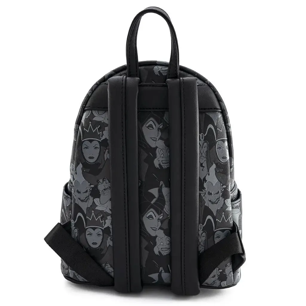 Loungefly x Disney Villains Debossed All Over Print Mini Backpack