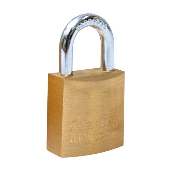 Master Lock 1840Q Fortress Solid Brass Padlock, 1-9/16", 4-Pack