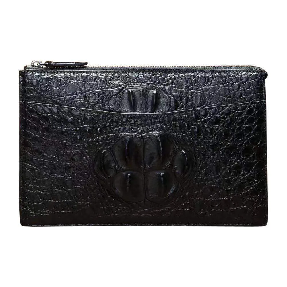 Men's Genuine Crocodile Skin  Leather  Clutch Bag