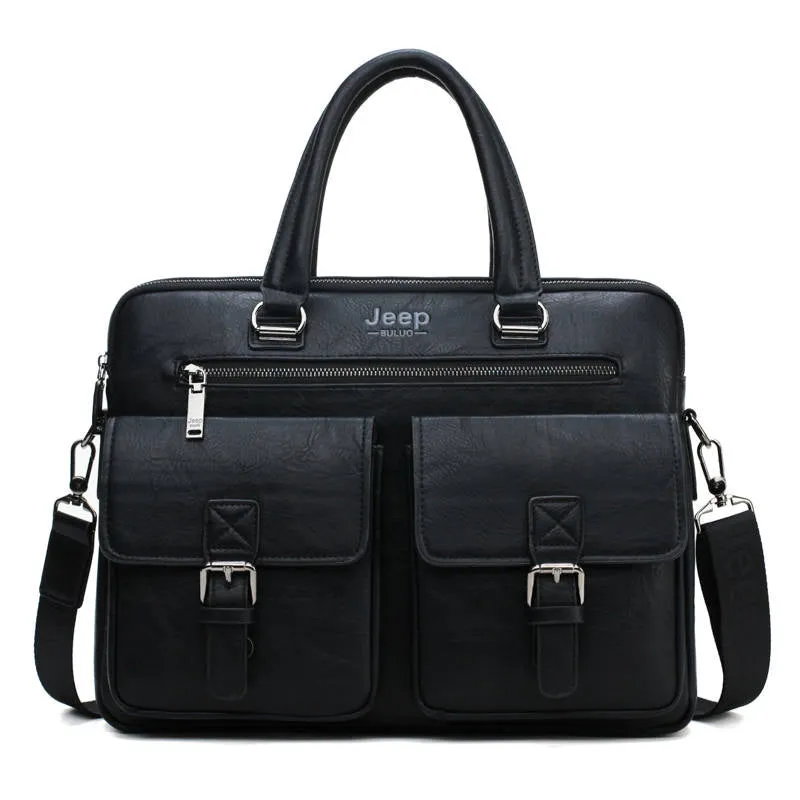 Men's Leather Briefcase For 13'3 Inch Laptop