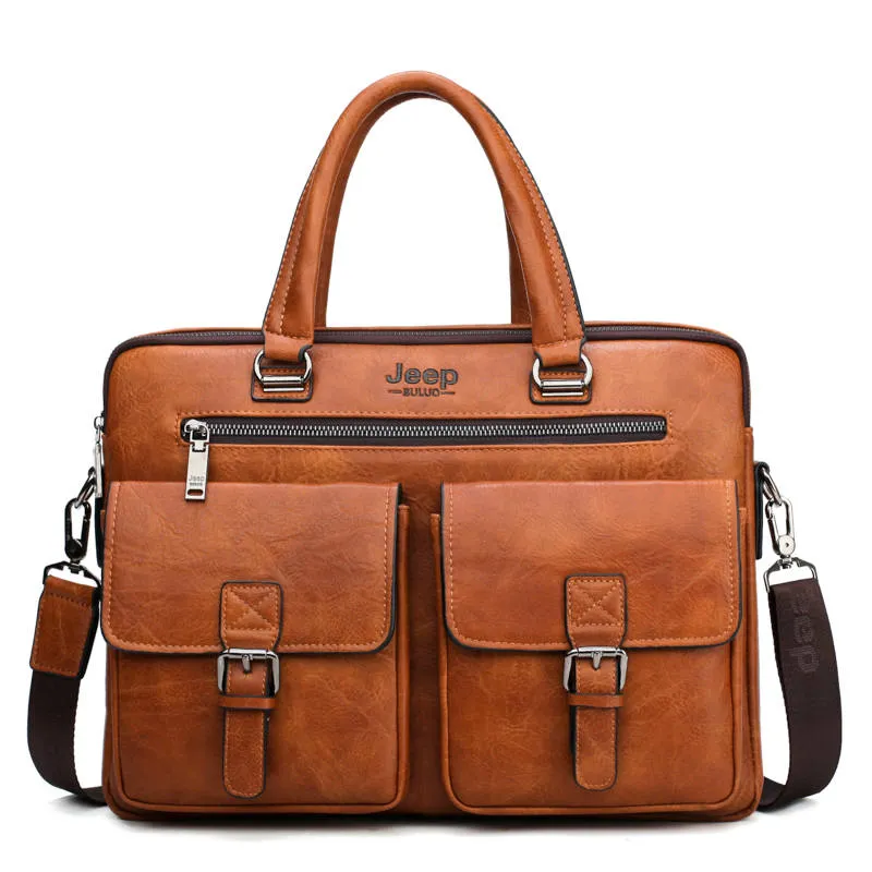 Men's Leather Briefcase For 13'3 Inch Laptop