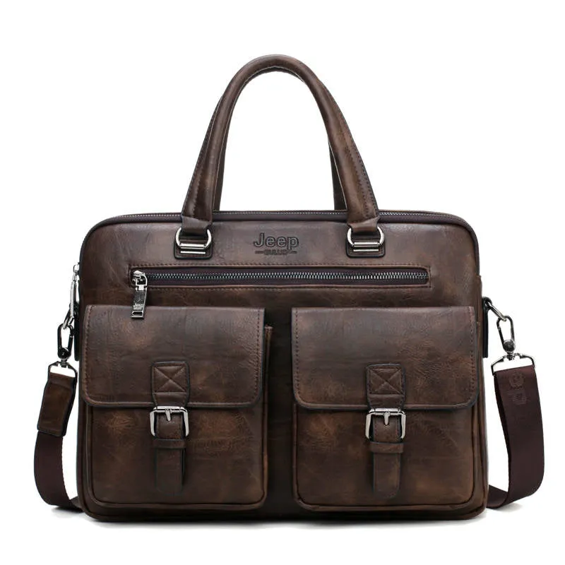 Men's Leather Briefcase For 13'3 Inch Laptop