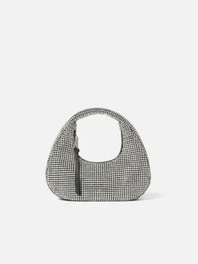 Mini Tay Crystal Bag | Silver