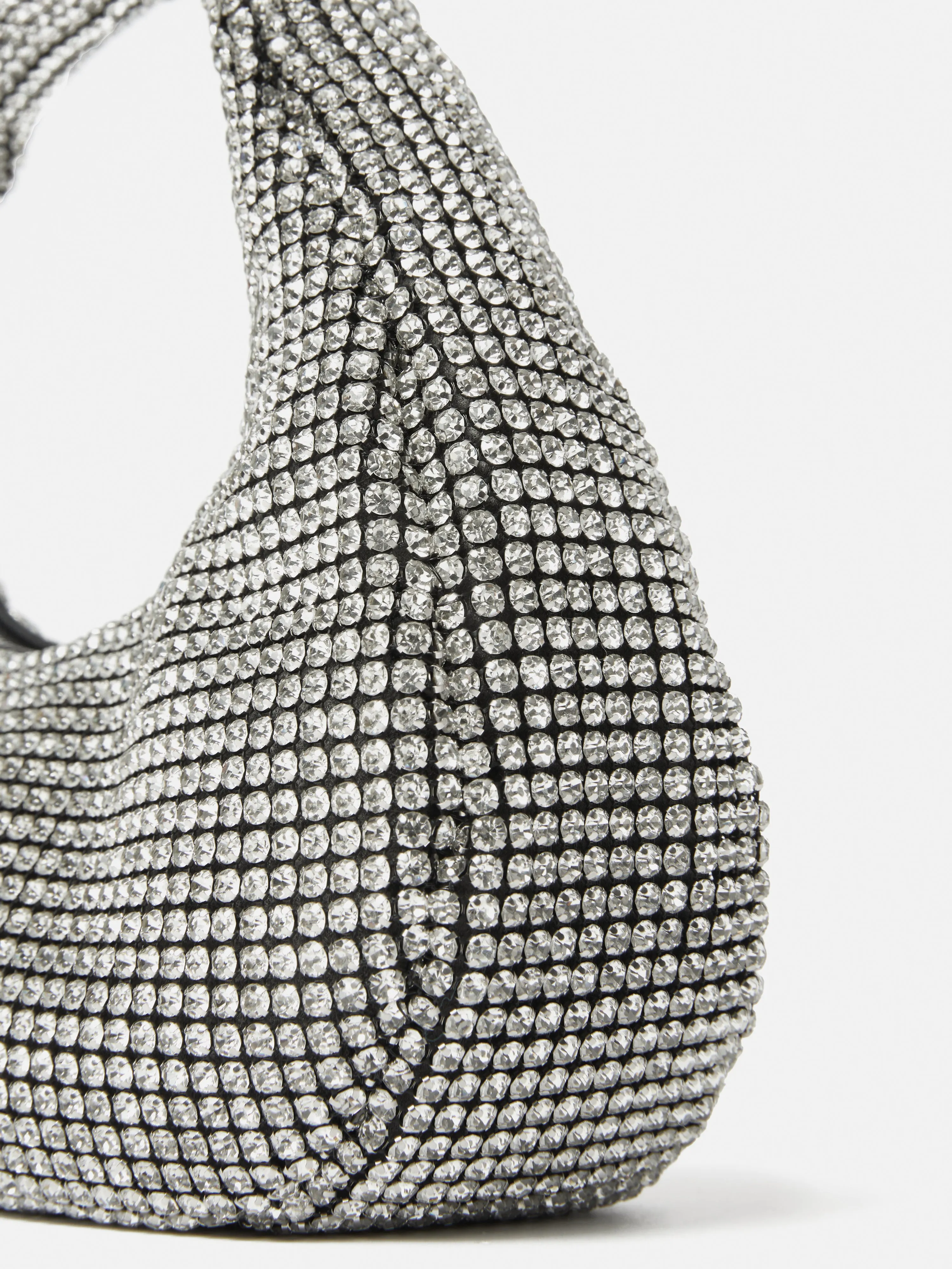 Mini Tay Crystal Bag | Silver