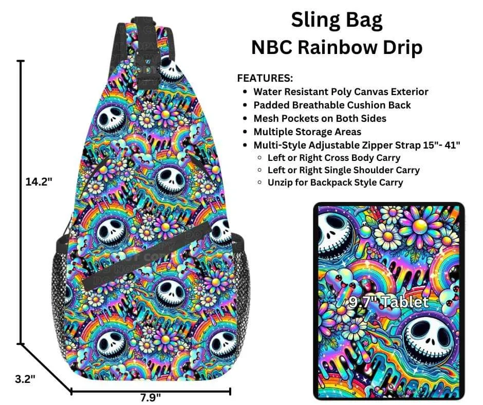 NBC Rainbow Drip Sling Bag