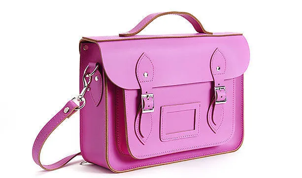 Pink 13" Satchel