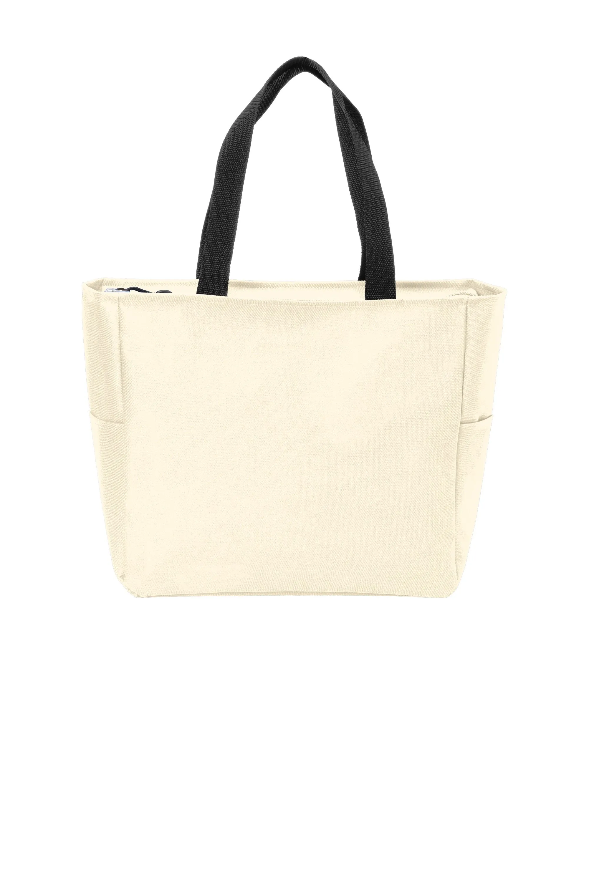 Polyester Improved Essential Tote Bags with Zippered Closure