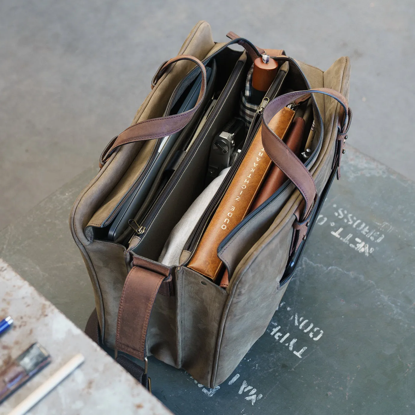 Ruitertassen Leather Traveler Cabin Bag