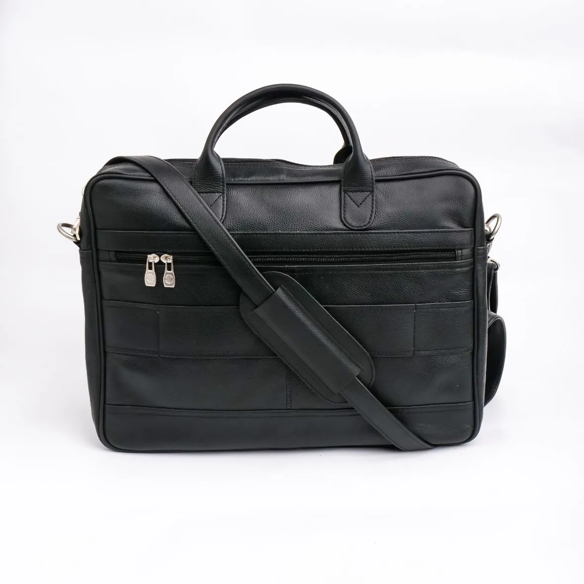 The Ultimate Black Leather Briefcase Bag