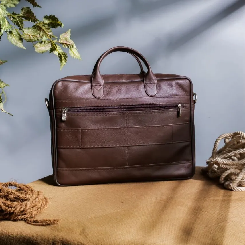 The Ultimate Dark Brown Leather Briefcase Bag