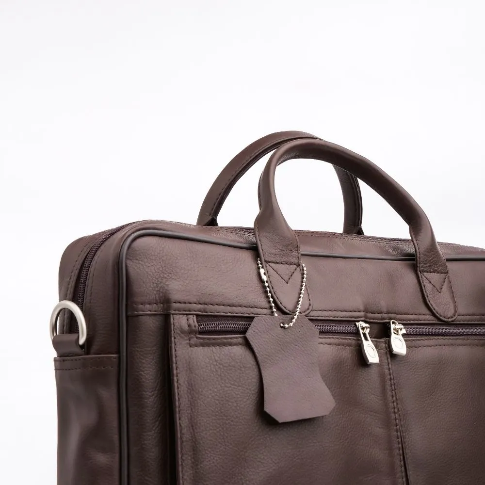 The Ultimate Dark Brown Leather Briefcase Bag