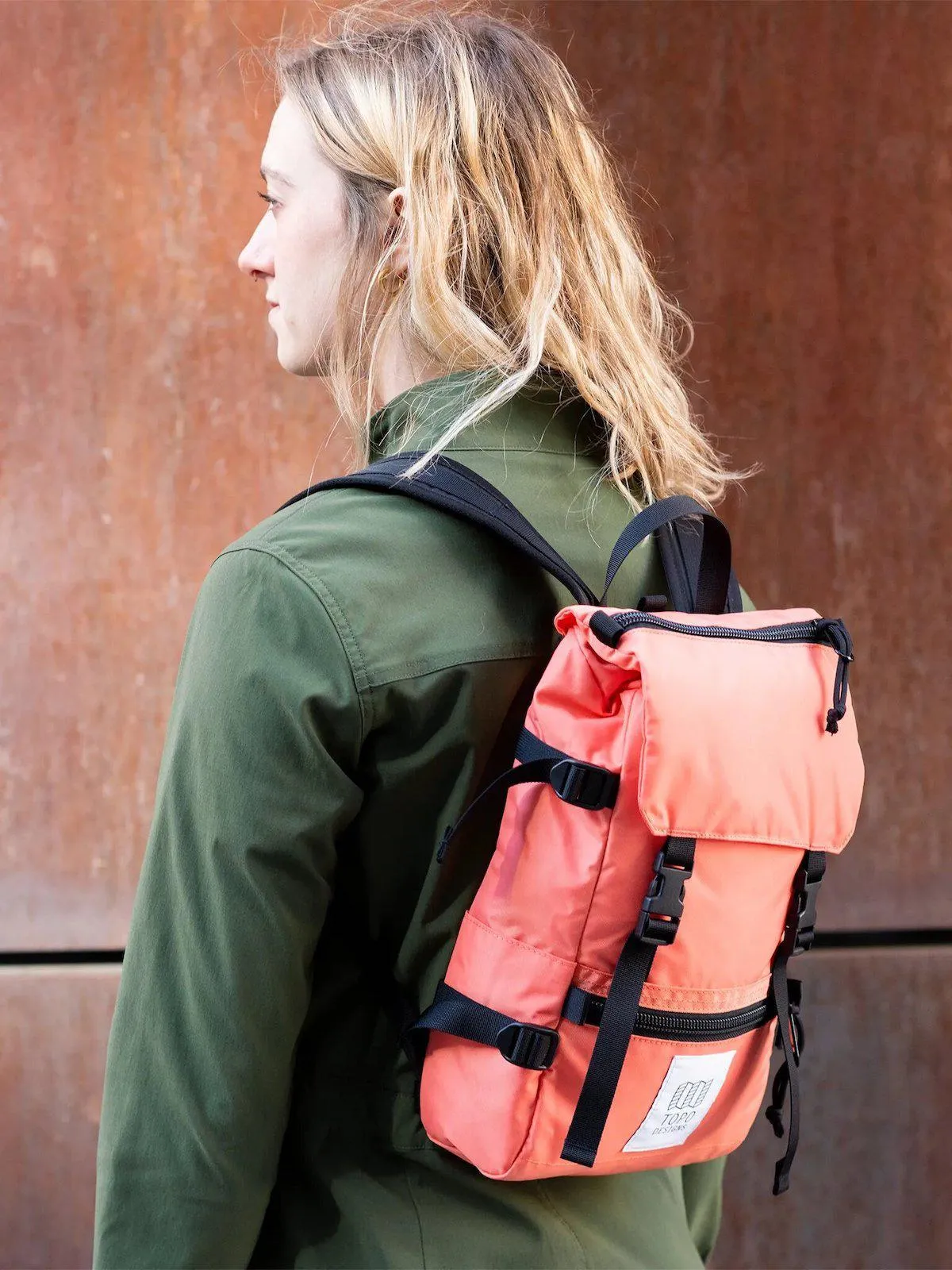 Topo Designs Rover Pack Mini Hot Coral