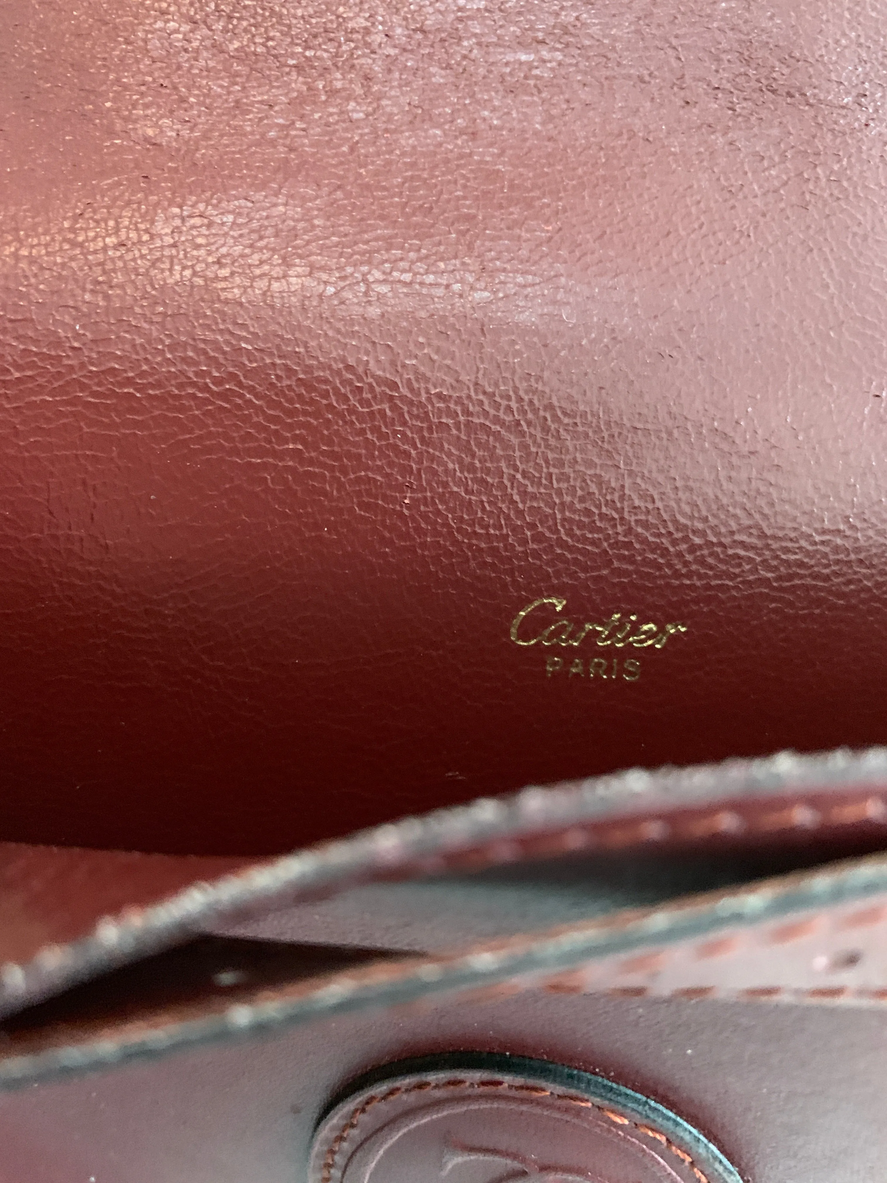 Vintage Cartier Crossbody Flap Bag