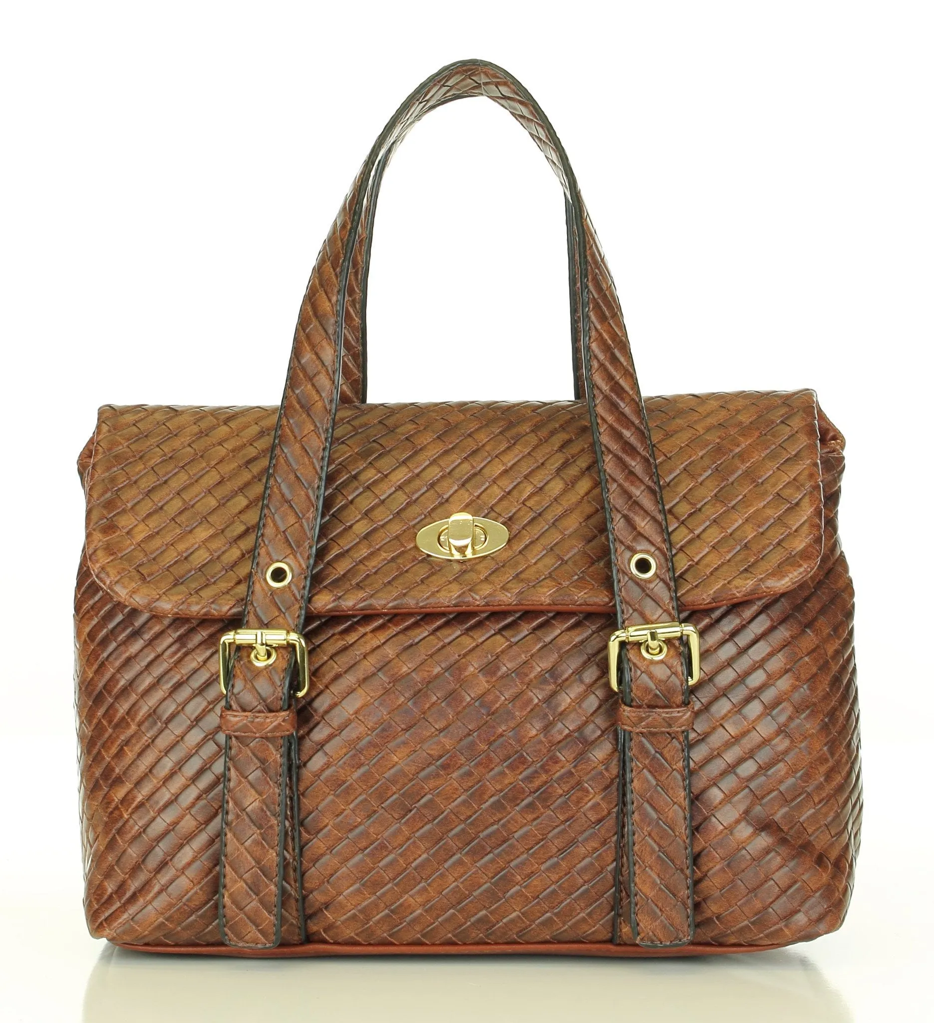 Weave Texture Looker Satchel Bag