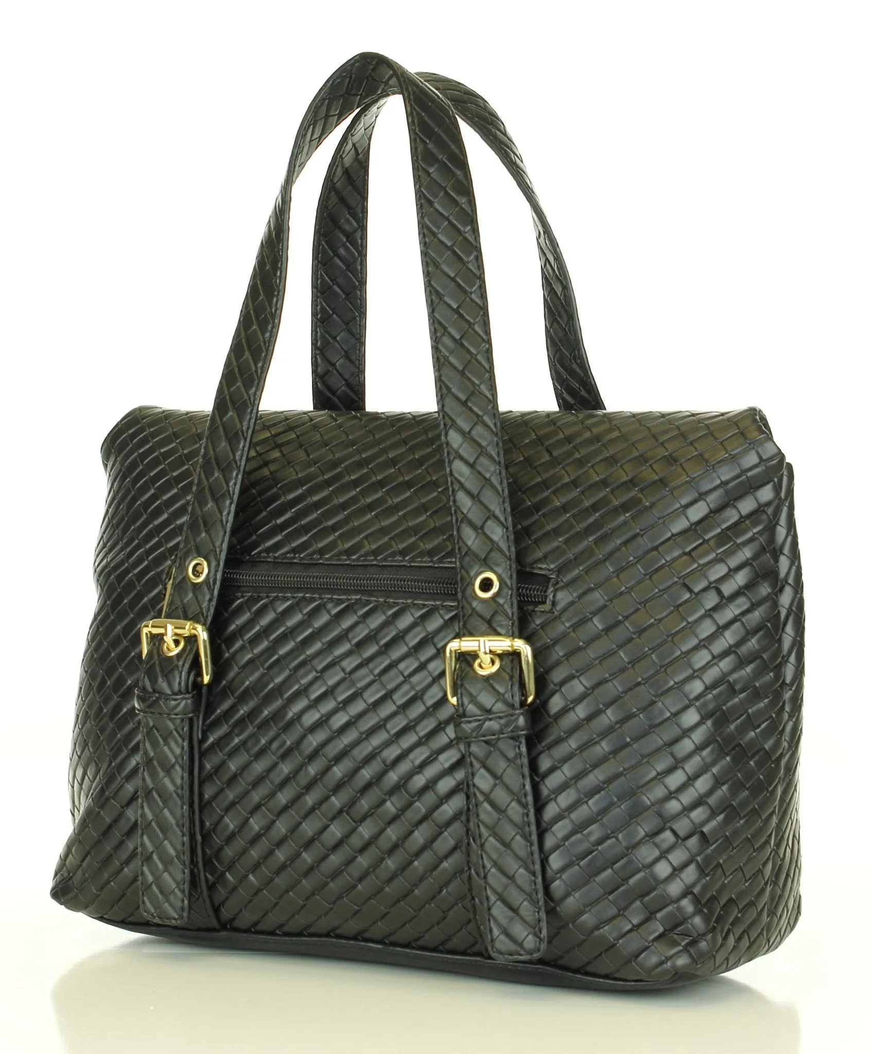 Weave Texture Looker Satchel Bag