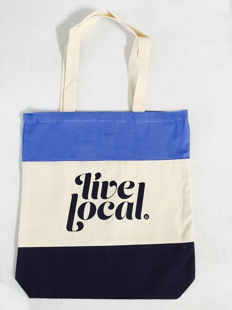 Wholesale Heavy Canvas Tote Bags Tri-Color - (CLOSEOUT)