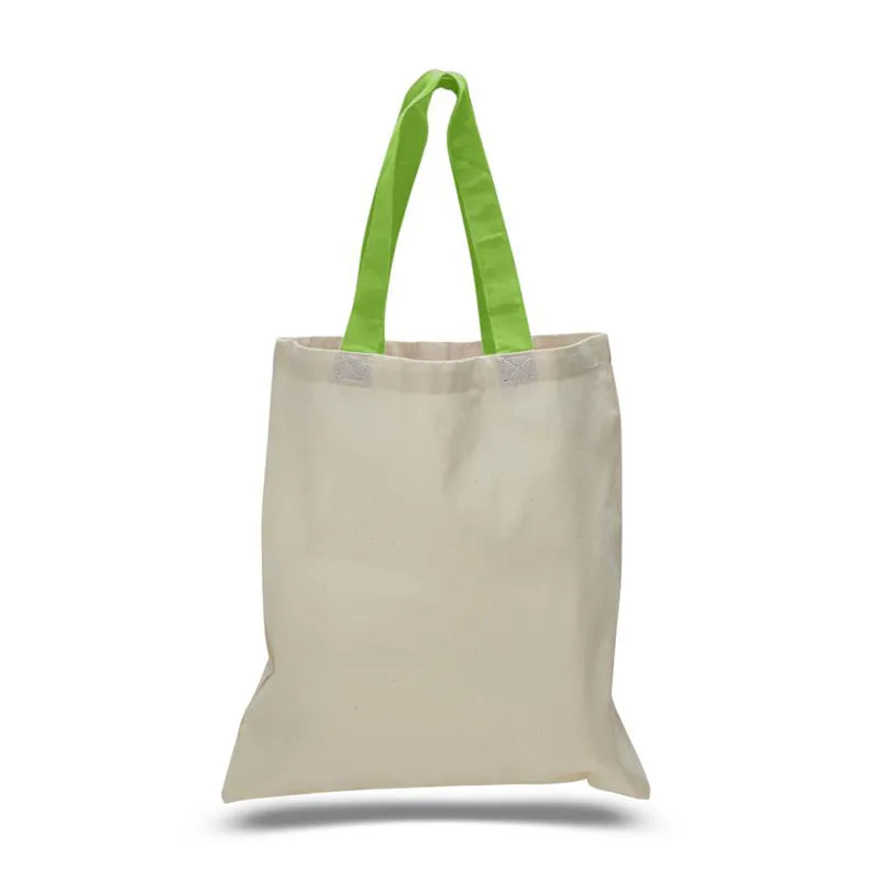 Wholesale Tote Bags With Color Handles 100% Cotton - TB160